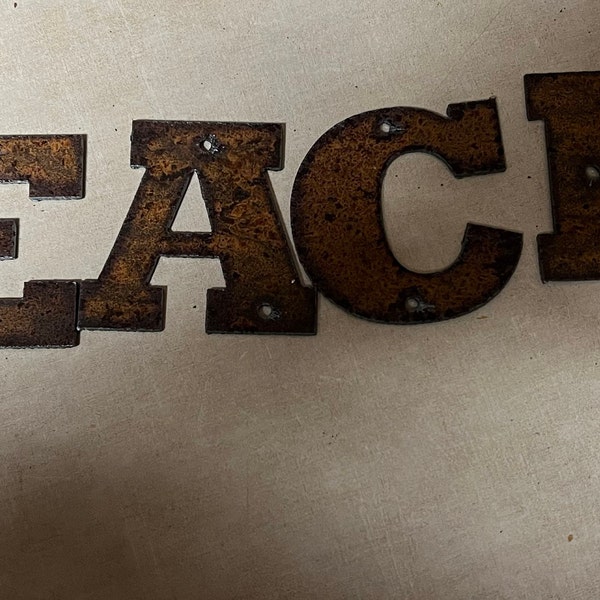 Metal Rustic Letters - ORDER as Many Letters as You Need - 2 Inch - Etsy