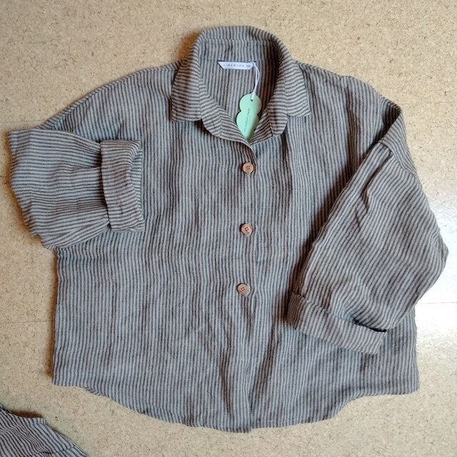【SATIIIZ】Kaideu linen check shirt SATIIIZ】Croon Oversized Fit Linen Checkered Shirt (SATiiiZ