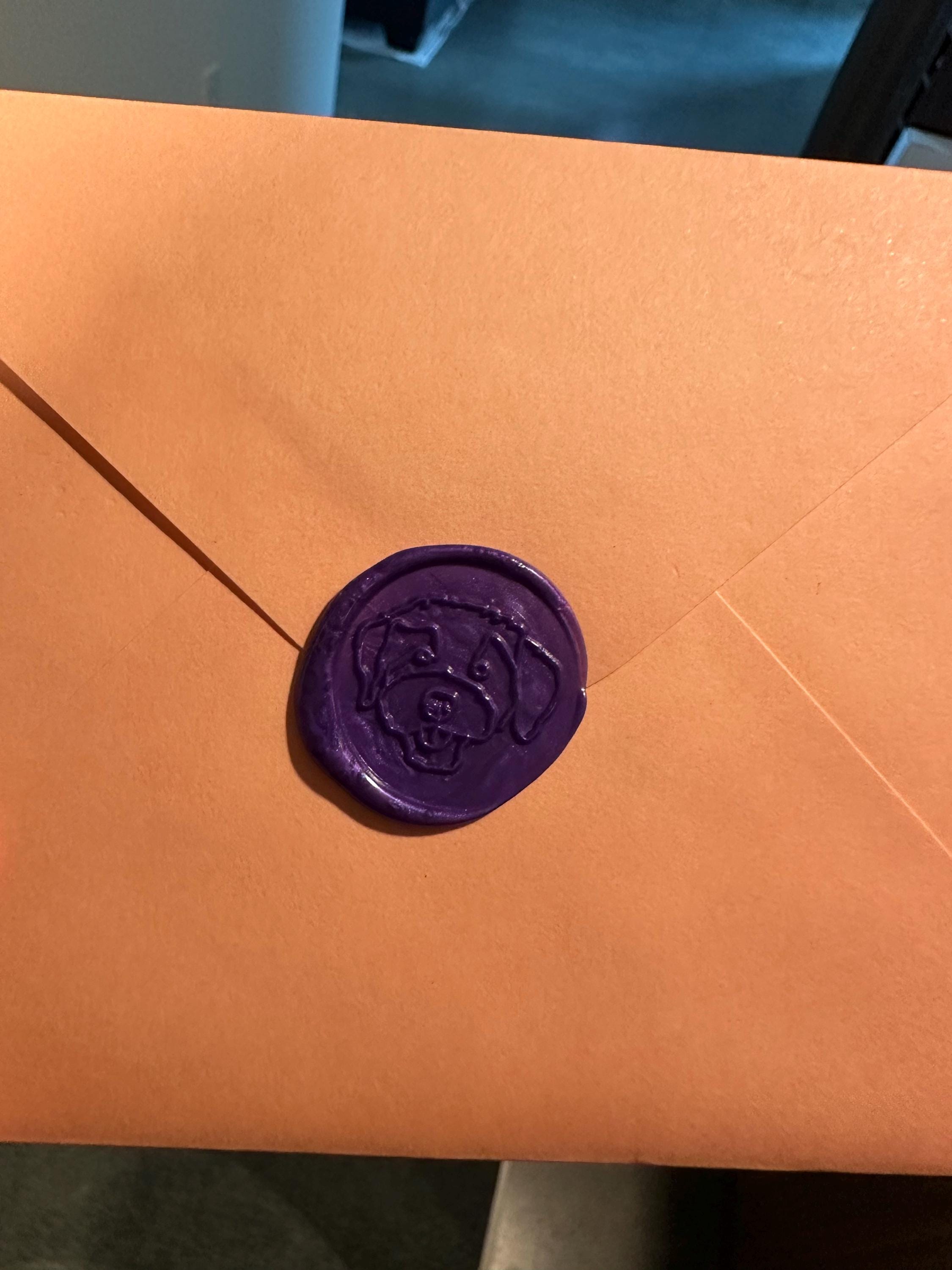 Custom Pet Portrait Wax Seal Stamp - Personalized Wax Seal for Dog Lovers - Unique Pet Photo Stamp Gift