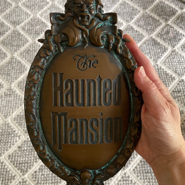 Buy Haunted Mansion Attraction Plaque Online in India - Etsy