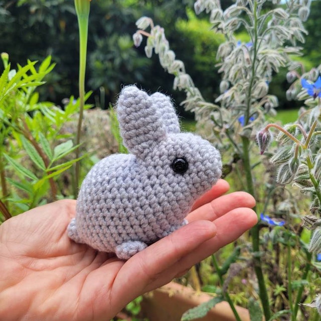 Baby Bunnies 1 & 2 - Six Amigurumi Bunny Rabbit CROCHET