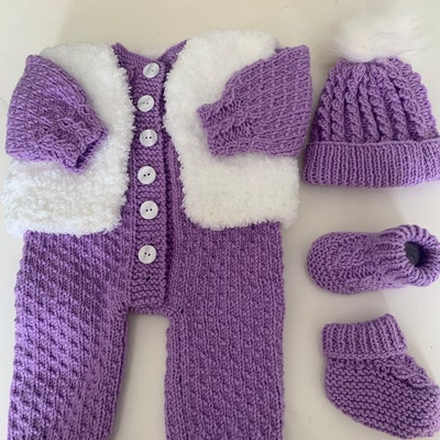 A primrose Romper Knitting Pattern for Reborn Doll 16 - Etsy UK