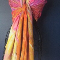 Silk & Modal Scarf in Blue Leo Mist main image 0