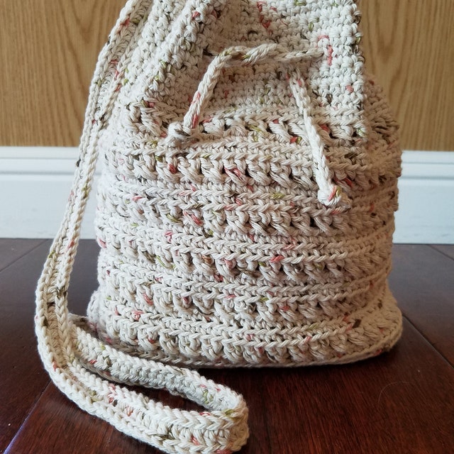 Crochet Backpack Pattern, Drawstring Backpack Pattern, Convertible