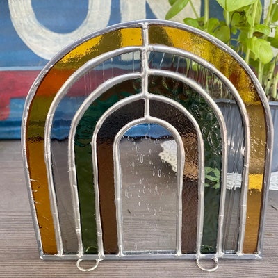 PATTERNS 4 Standing Rainbow Stained Glass Patterns Digital Download ...