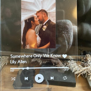A6 Spotify Music Plaque Custom Image or Spotify Artwork Create Your Own ...