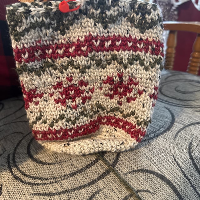 A customer's finished Christmas in July Stocking Crochet Pattern