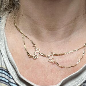3ストランドネックレスセパレータークラスプ 14k 18k ソリッドゴールド