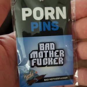 Enamel Pin: Bad Motherfucker - Etsy