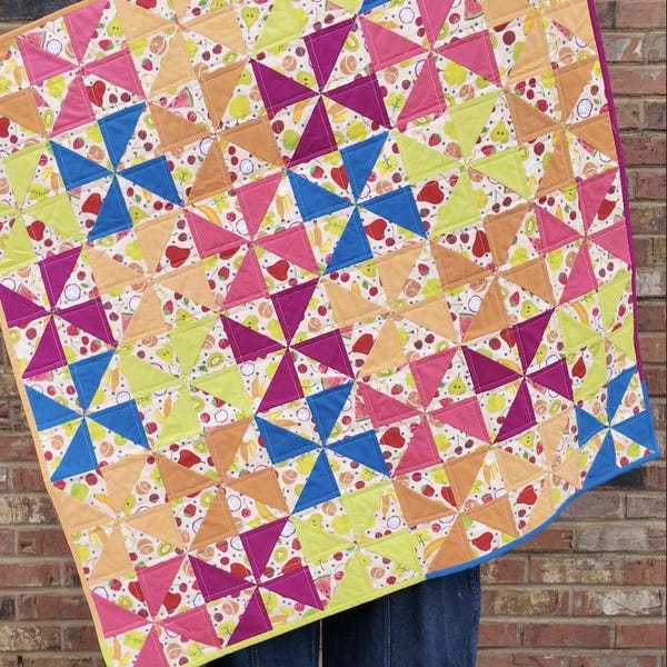 Digital - Pinwheel Quilt Block Pattern - Etsy