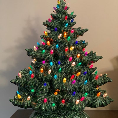 Made to Order Ceramic Christmas Tree Lighted 17 Frazier - Etsy