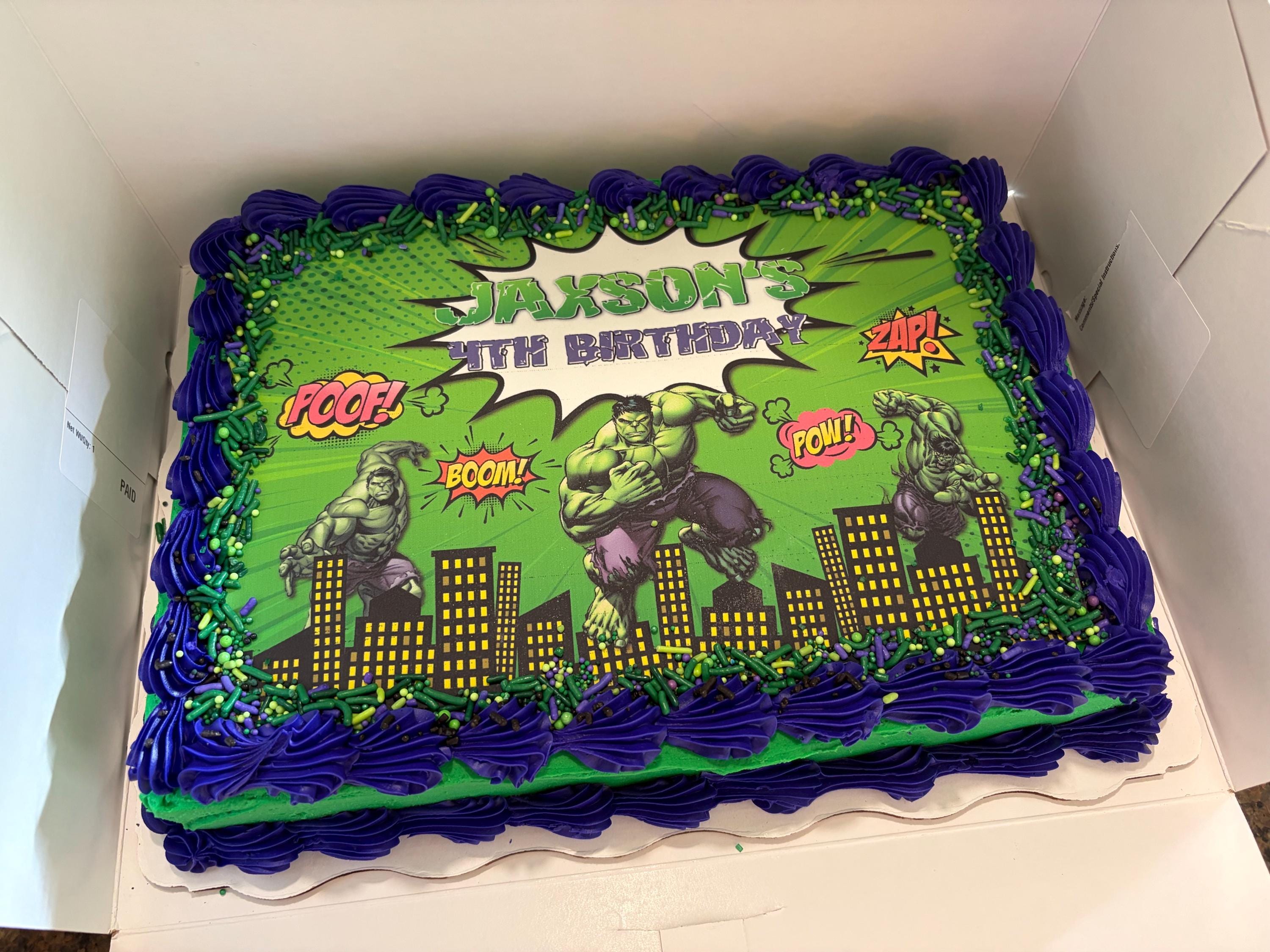 Brooklyn's finished cake
