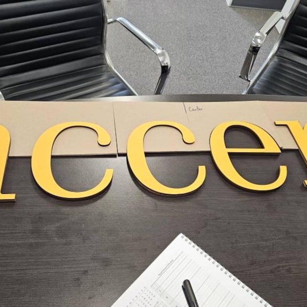 Custom Sign Letters With Any Font or Vector File - 1/2 Inch Thick ...