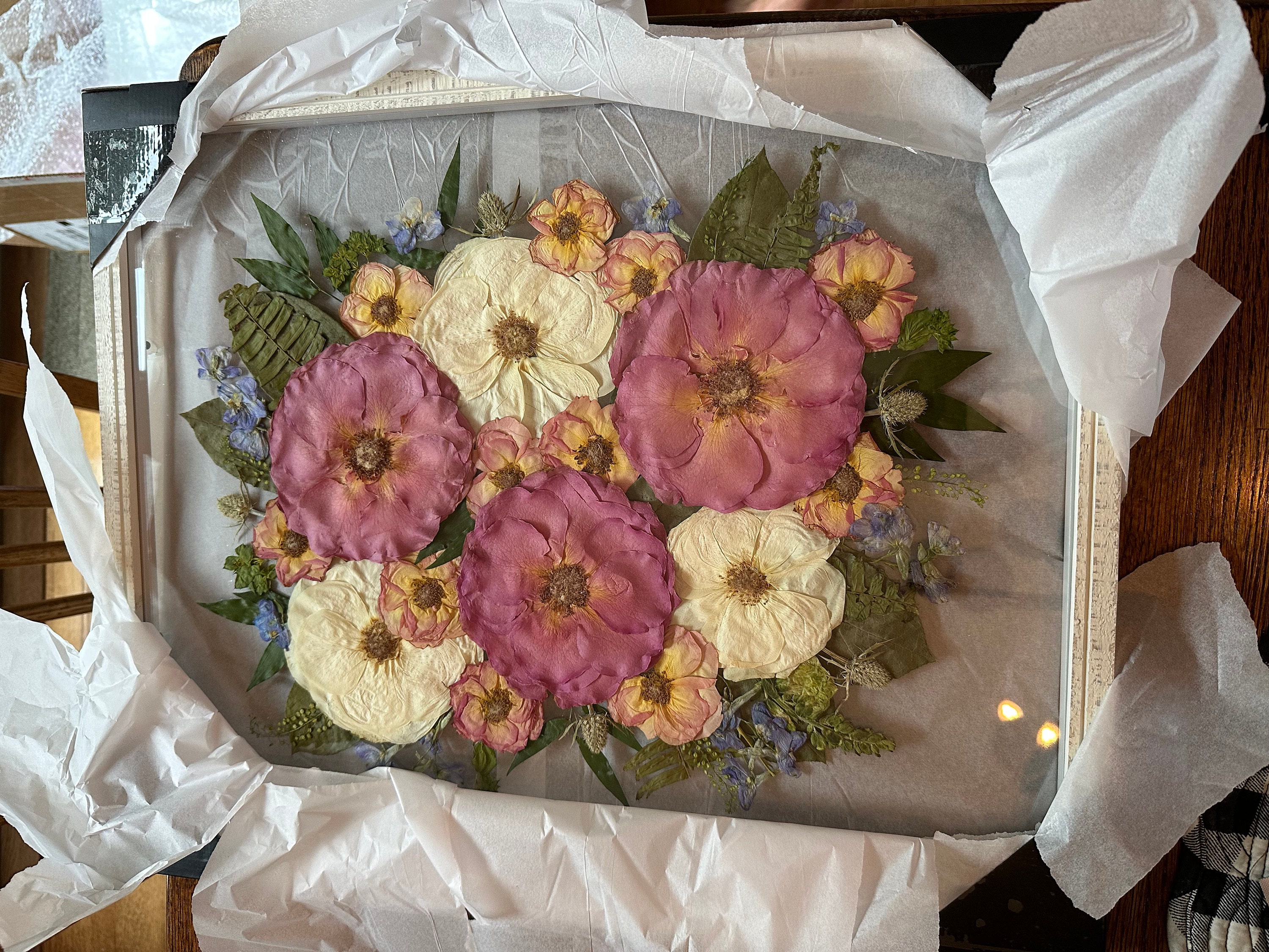 Preserved flowers from Hayley's etsy review