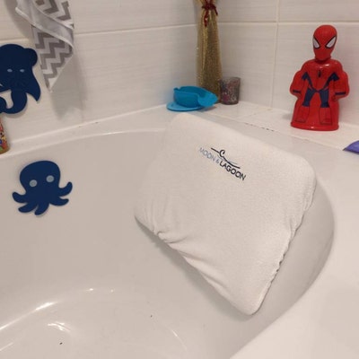 Bath Pillow Waterproof / Home Spa Bath Cushion, With TWO Washable ...