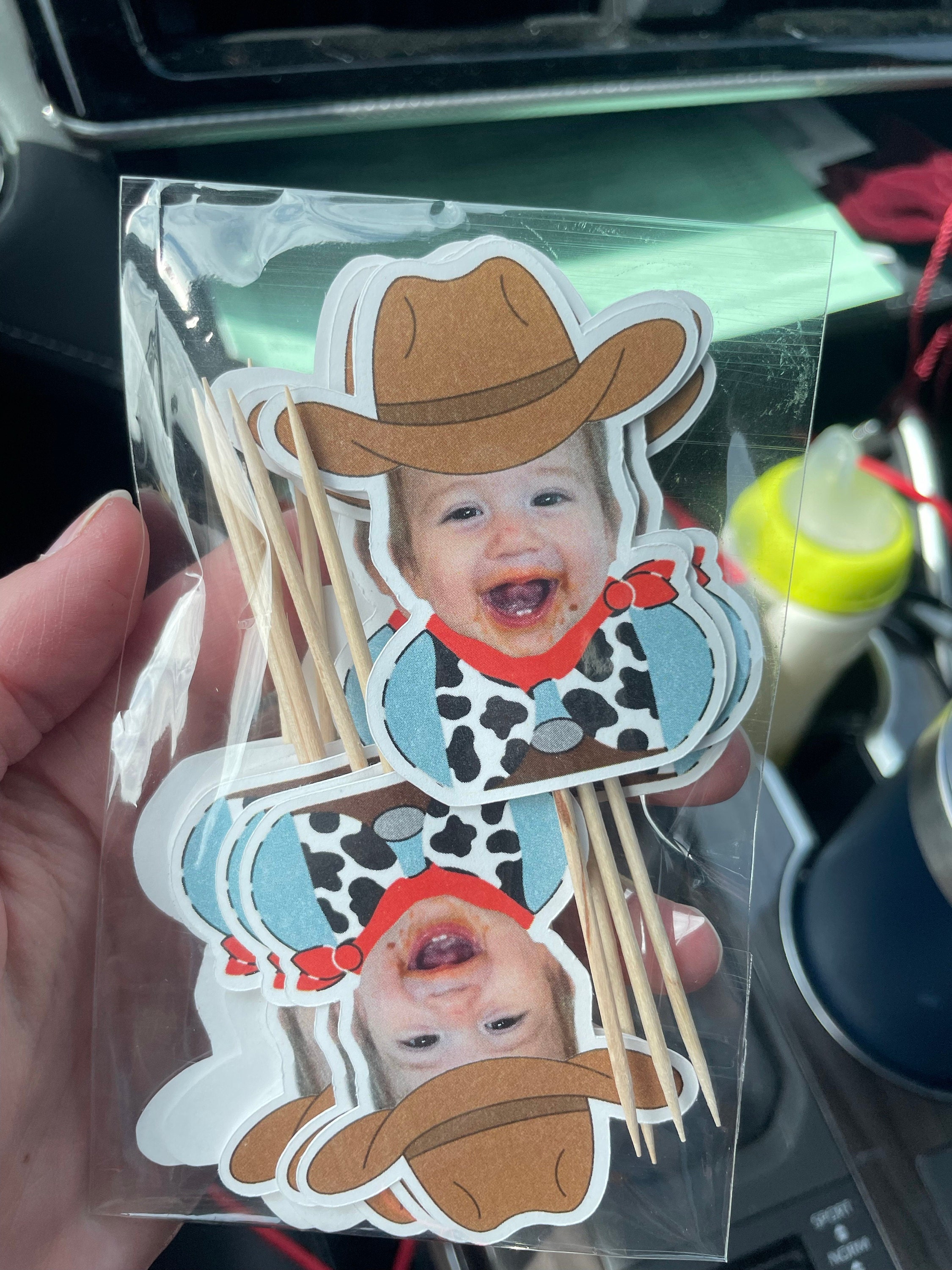cowboy cupcake toppers | western birthday party decorations | my first rodeo birthday party supplies | cowboy 1st birthday | western party