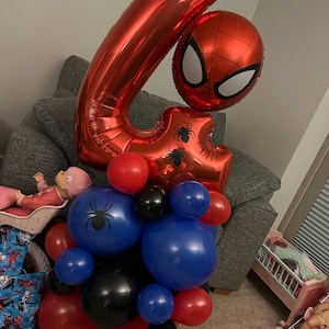 DIY Large Personalised Spiderman Balloon Sculpture Balloon Kit, No