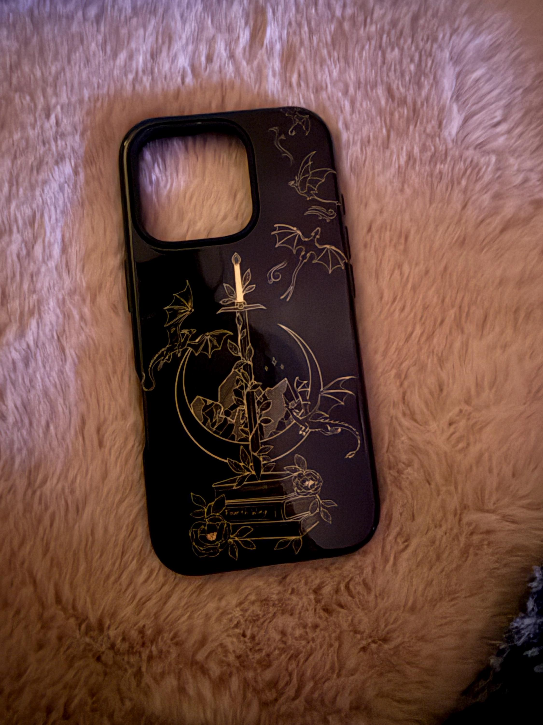 Fourth Wing iPhone Case Empyrean Tomes Books Dragon Riders Basgiath Onyx Storm Fourth Wing Fan Gift iPhone 15 Pro Max Plus Fantasy Booktok