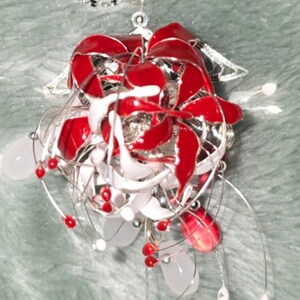 Handmade Japanese Kanzashi Necklace,spider Lily Necklace,anime