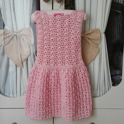 Crochet PATTERN Scalloped Neckline Lace Dress baby - Etsy