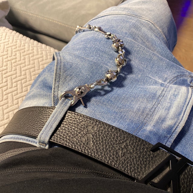 Doublek Heavy Multi Iron Cross Key Jean Wallet Chain - Etsy