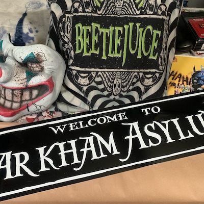 Welcome to Arkham Asylum Sign - Etsy