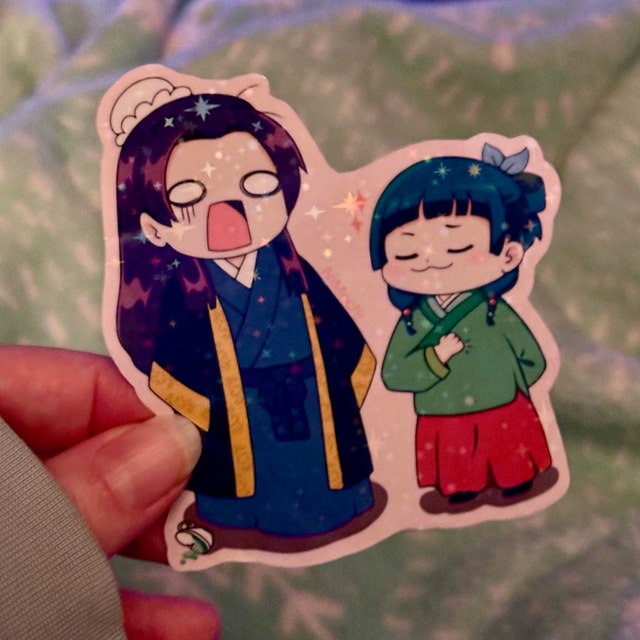 Produktbild von The Apothecary Diaries Stickers - Maomao Und Jinshi Anime Vinyl Stickers | Niedliche Anime Aufkleber Für Journals, Laptops & Wasserflaschen - Österreich