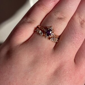 Aya Rose Gold Moonstone Ring Gold Rings for Women Engagement - Etsy