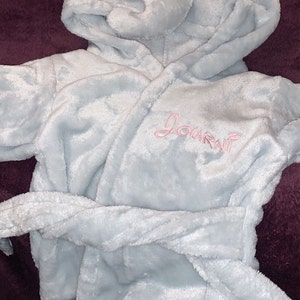 PERSONALIZED Baby Bathrobe UNICORN infant Bath Robe custom Monogram ...