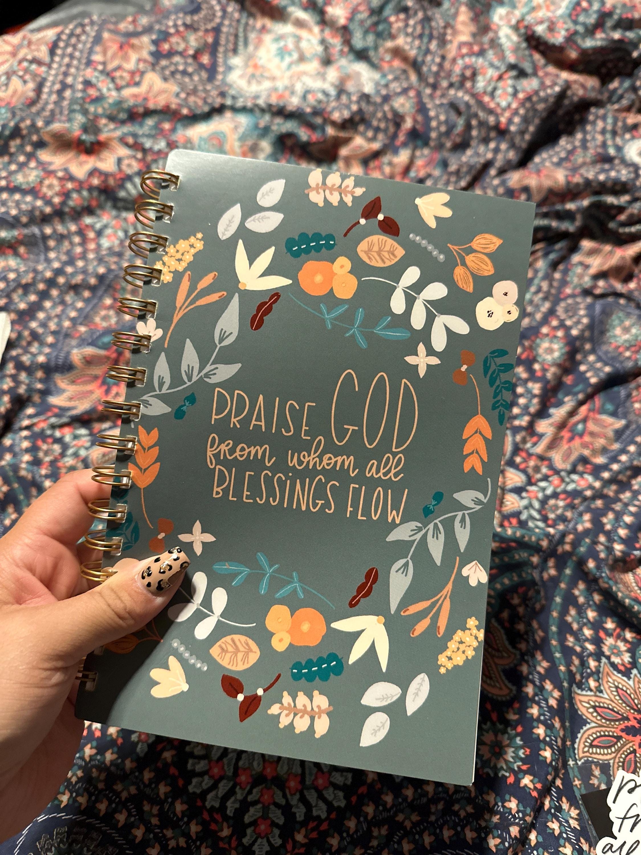 Spiral notebooks | Soft cover journal | Faith notebook | Praise God from whom all blessings flow