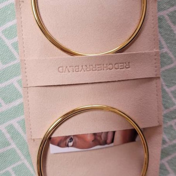 Never Fades - Water Resistant - 18k Bangle Bracelet - Gold Cuff ...