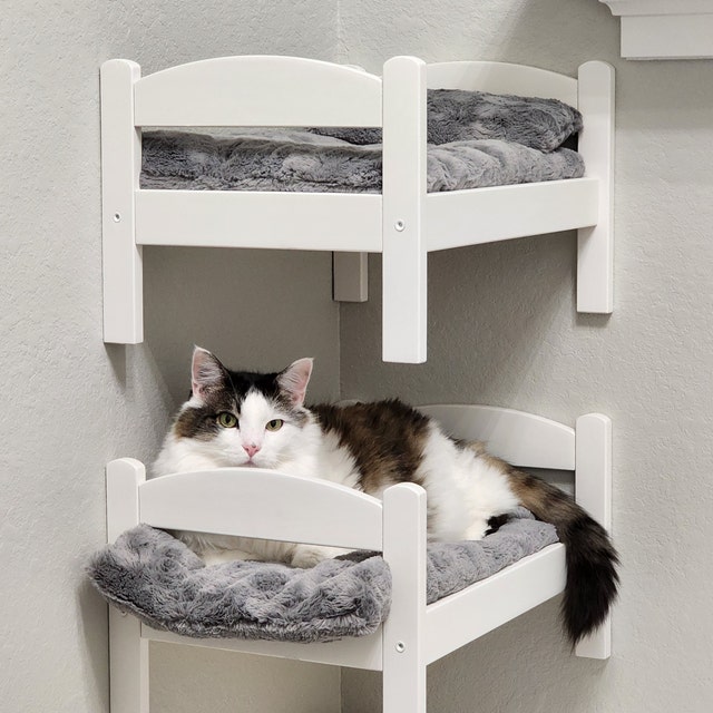 Pet Mattress Pad and Pillow Fits Ikea Duktig Doll Bed Bed Padding for Cat Dog Rabbit or Small Animal Faux Fur Cat Bedding Etsy