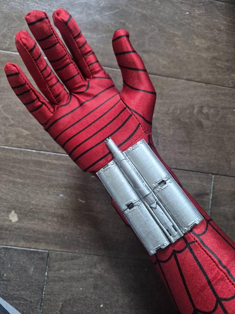 Customer photo of Brand New Day inspired Web Shooter x2(Pair) - Cosplay Prop | Magnetic Cartridges | Hidden Wristband Mount