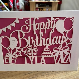 Personalised Birthday Card for Her Him Custom Birthday Cards - Etsy