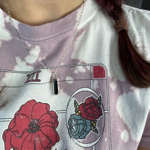 Customer photo from Makayla, Three Layered Necklace Set, Raw Black Tourmaline Pendant