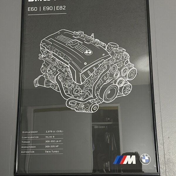 BMW N55 Poster, Digital Download, Printable Wall Art, BMW M2 Engine ...