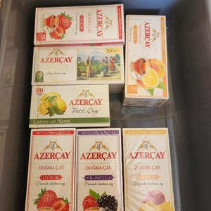 Azercay Black Tea With STRAWBERRY 25 Tea Bags Made in Azerbaijan Kosher ...