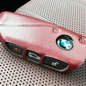 Vitodeco Genuine Leather Key Fob Case Compatible with BMW X5 2024