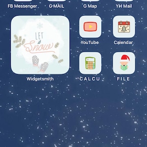 Christmas Ios 14 App Icons for Iphone Home Screen | Etsy