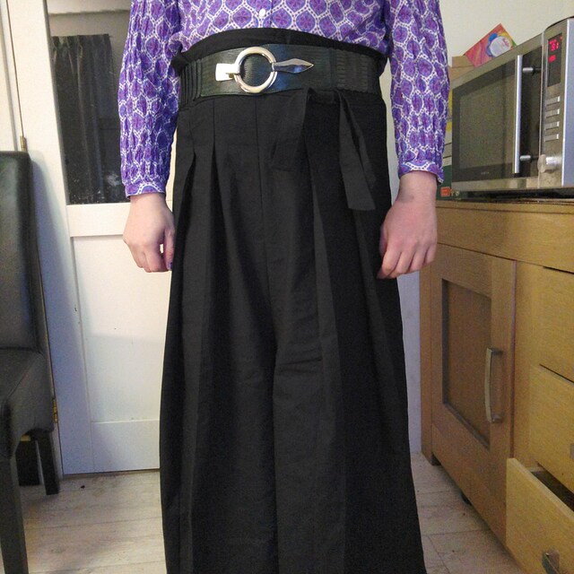 Urban Black Hakama Pants - FREE Registered International