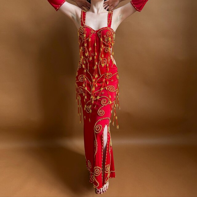 Custom Made Belly Dance Costume: Egyptian Stitched Outfit - Etsy