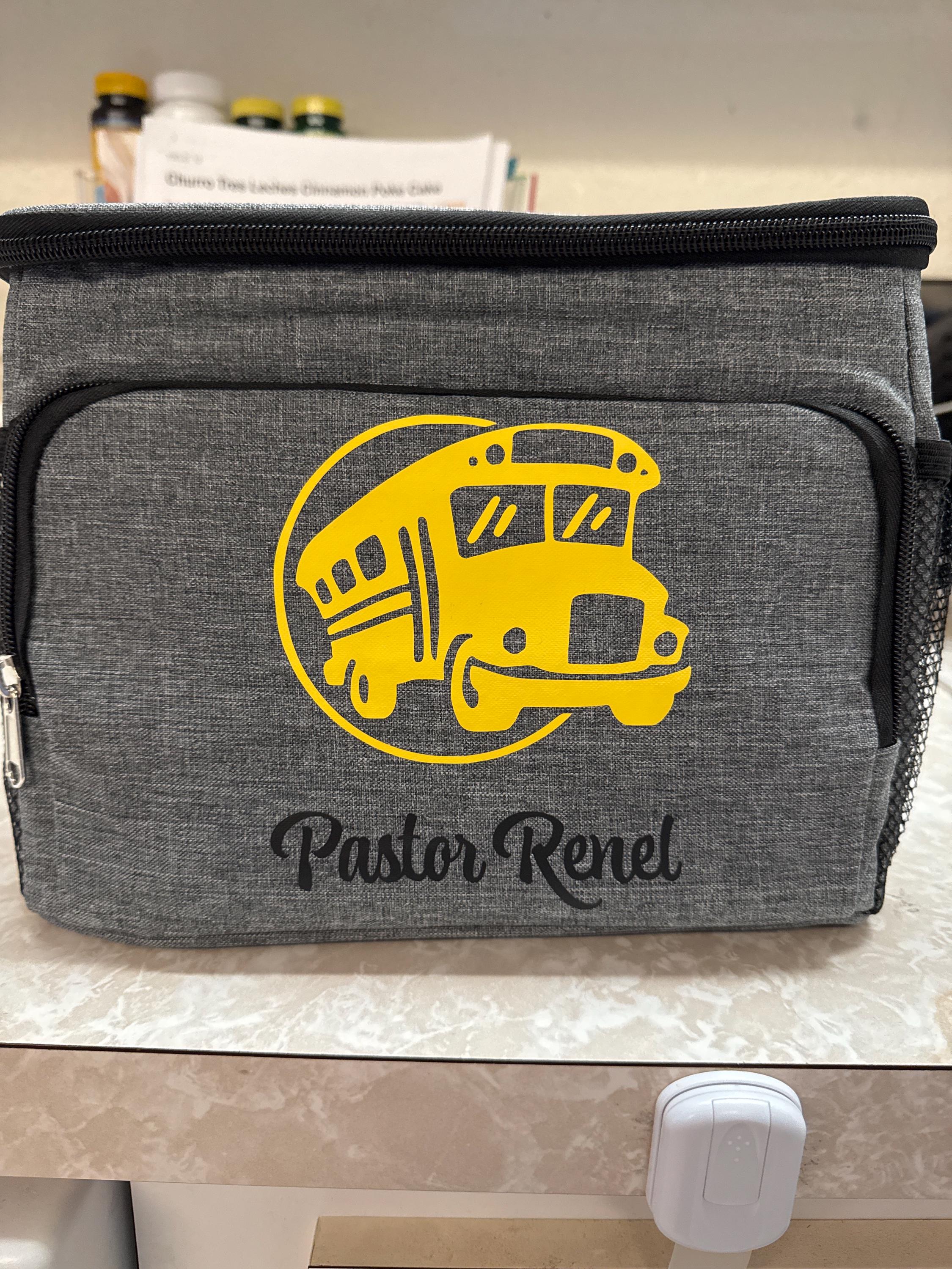 Custom School Bus Driver Lunch Bag, Personalized Teacher Lunch Box, Insulated Lunch bag for Transit Driver, Bus Driver Appreciation gift