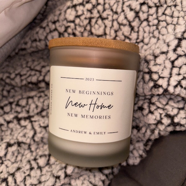 Personalized Moving Away Candle Custom Housewarming