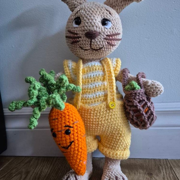 Crochet PATTERN Bunny Rabbit/ Crochet Bunny Amigurumi Pattern PDF in