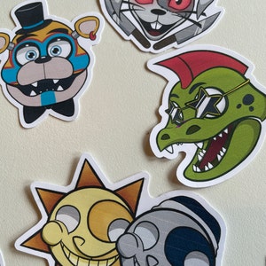 FNAF Security Breach Stickers – Star⭑Salts