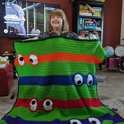 TMNT Blanket Crochet PATTERN/ Teenage Mutant Ninja Turtle/ PDF Download
