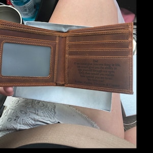 Gift for Dad, Personalized Mens Wallet, Father's Day Gift, Wallet for ...