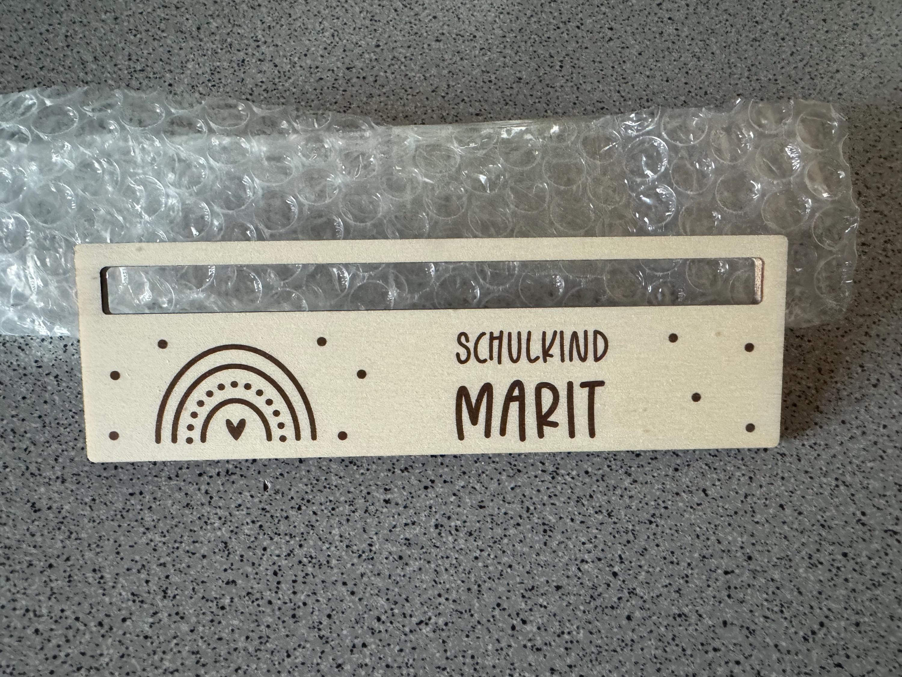 Personalized Wooden Ruler Reading Aid, School Enrollment Gifts for the Start of School, Individual School Child Gift, School Introduction