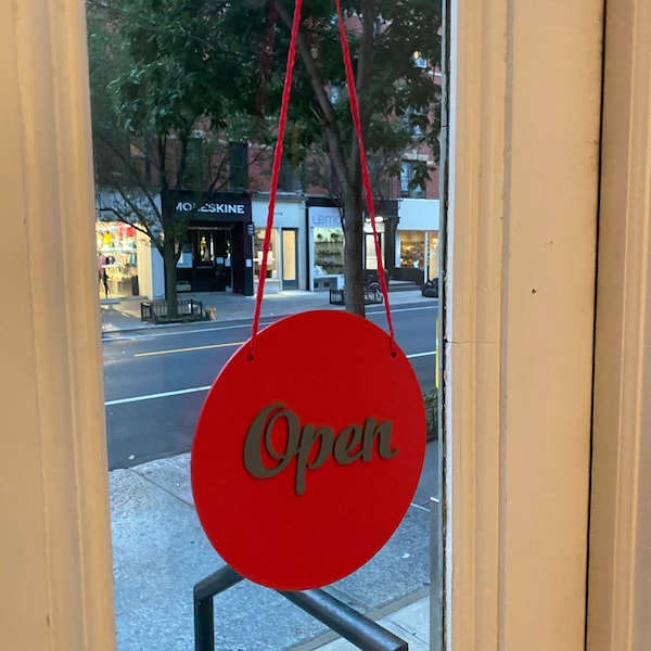 Open Closed Sign Business Sign Storefront Sign Shop Open Sign Wooden ...