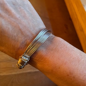 ME5 Braided elephant hair bracelet with sterling silver clasp